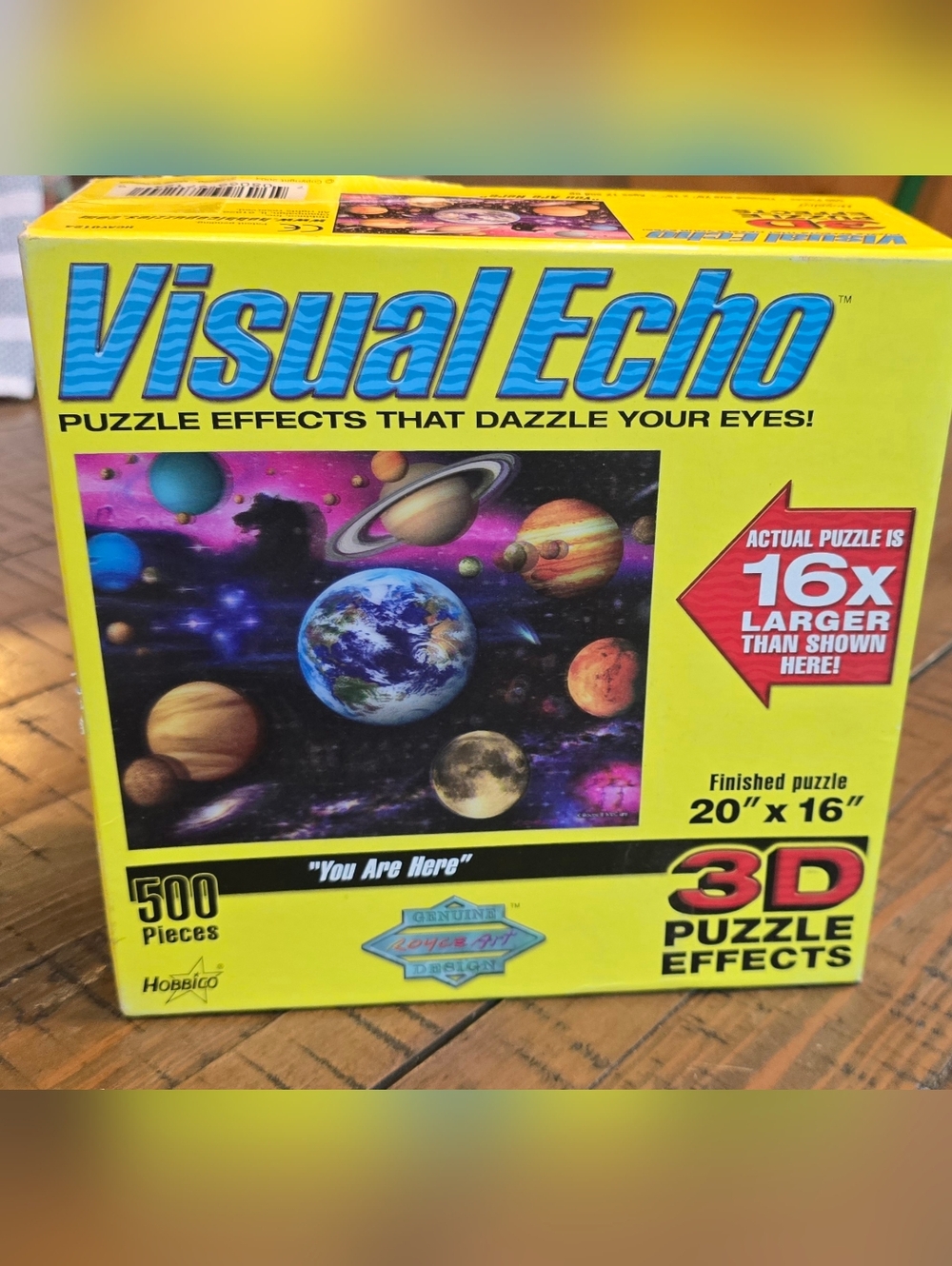 Visual Echo You Are Here 500 Piece 3D Solar System Jigsaw Puzzle Royce McClure